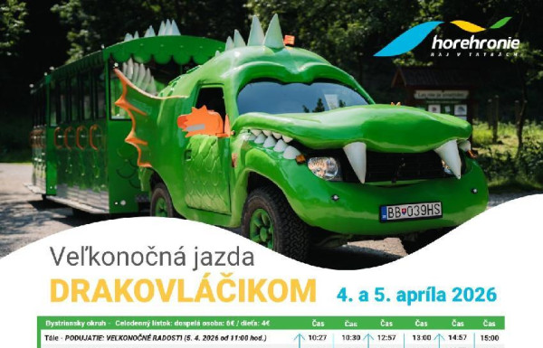 Veľkonočná jazda Drakovláčikom