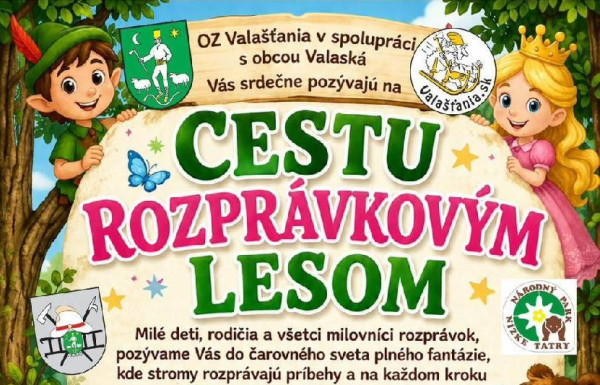 Cesta rozprávkovým lesom Valaská 2026