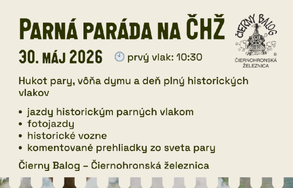 Parná paráda na ČHZ 2026