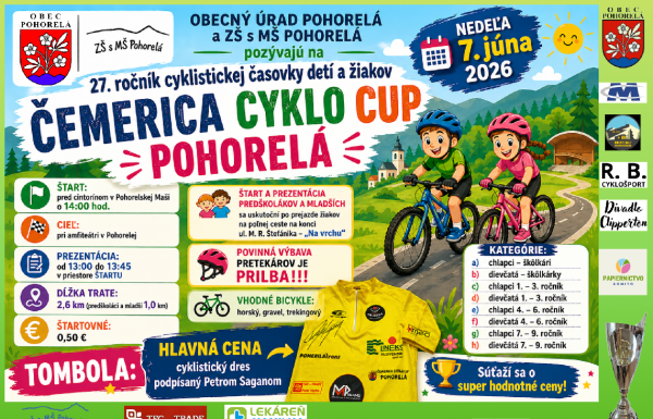 27. ročník cyklistickej časovky detí a žiakov Pohorelá