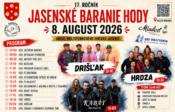 Jasenské baranie hody 2026
