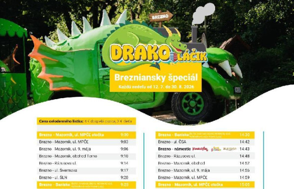Drakovláčik Nedeľný špeciál Brezno