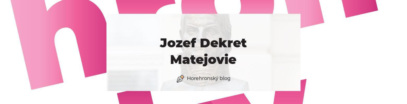 Jozef Dekret Matejovie