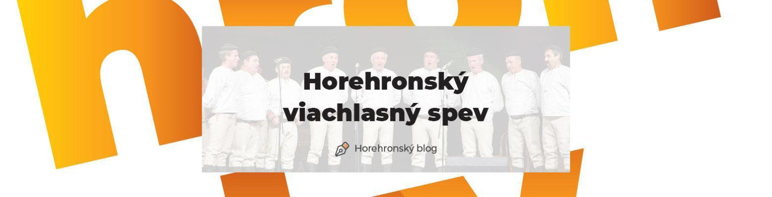 Horehronský viachlasný spev