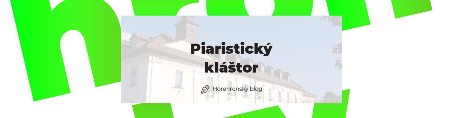 Piaristický kláštor